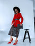 Flitter skirt "POWDER A01" - BLACK